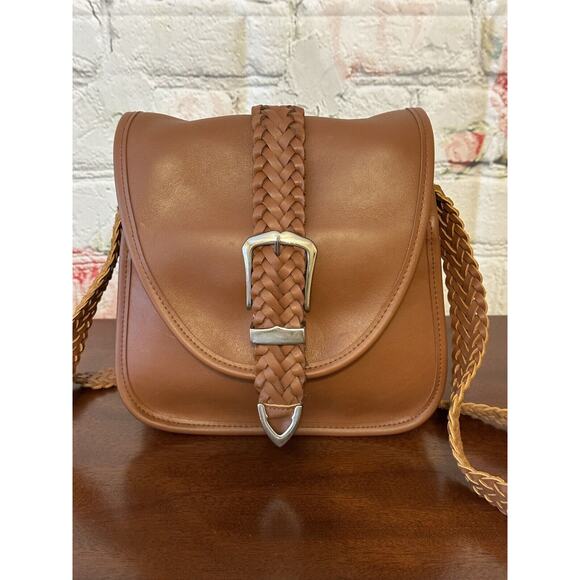 Leather Crossbody Brown Saddle Bag Type Handbag‎ - Picture 2 of 14
